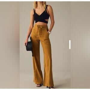 Hudson Tie-waist wide leg trouser